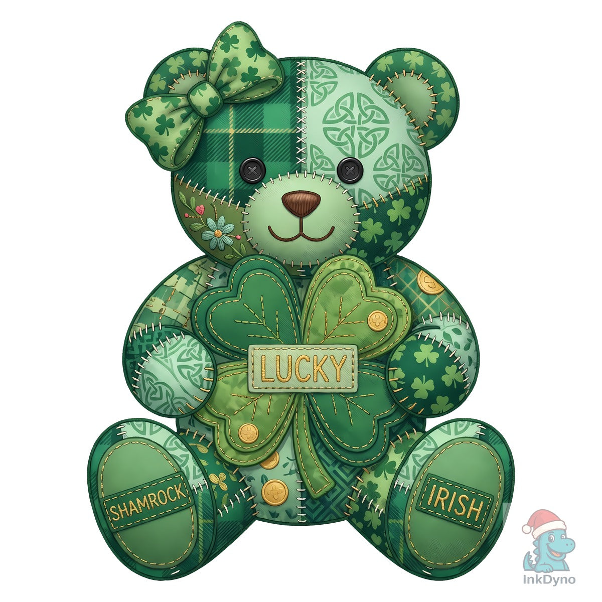 Lucky Patchwork Teddy Bear