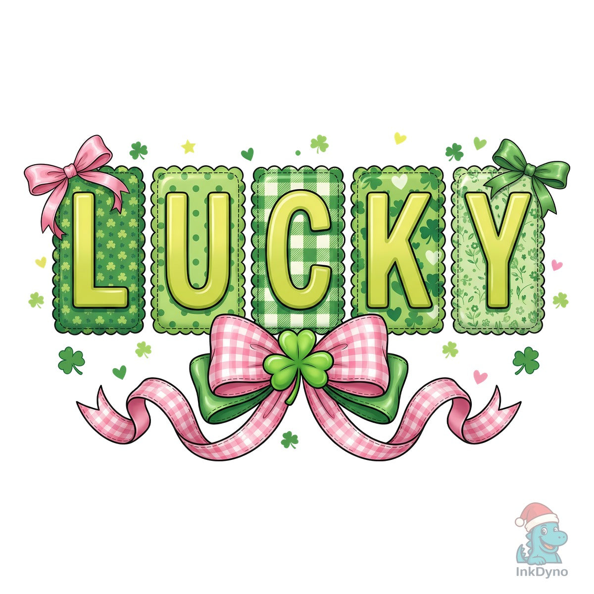 Lucky Bow Shamrock St Patrick