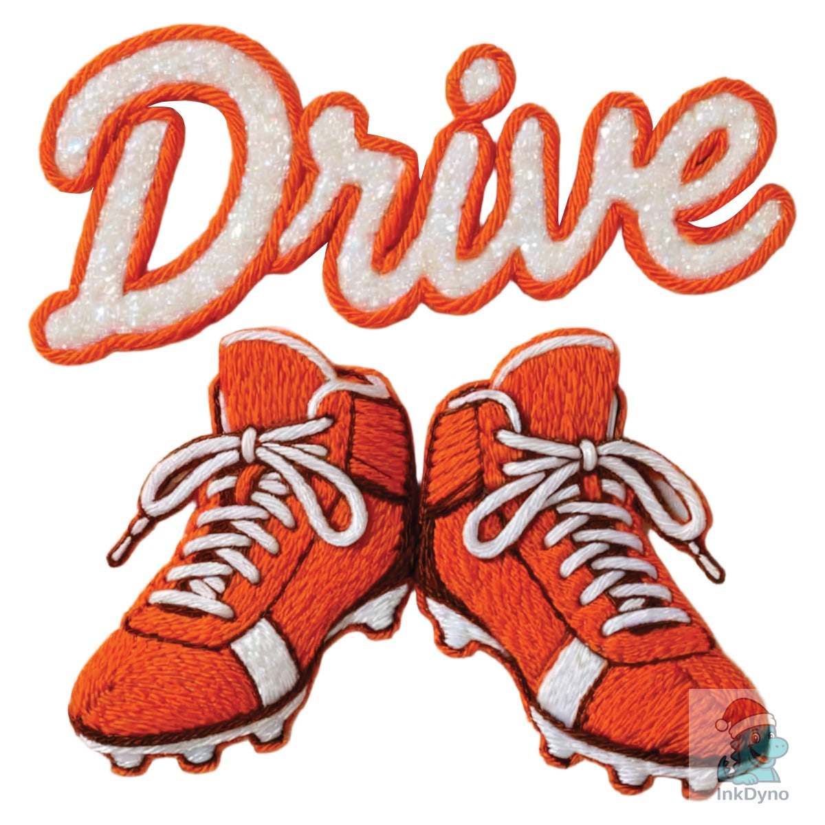 Drive Football Cleats Faux Embroidery