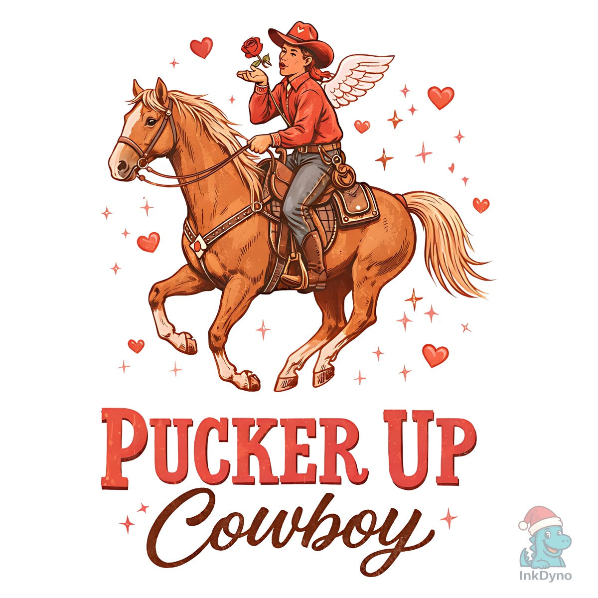 Pucker Up Cowboy Valentine Howdy