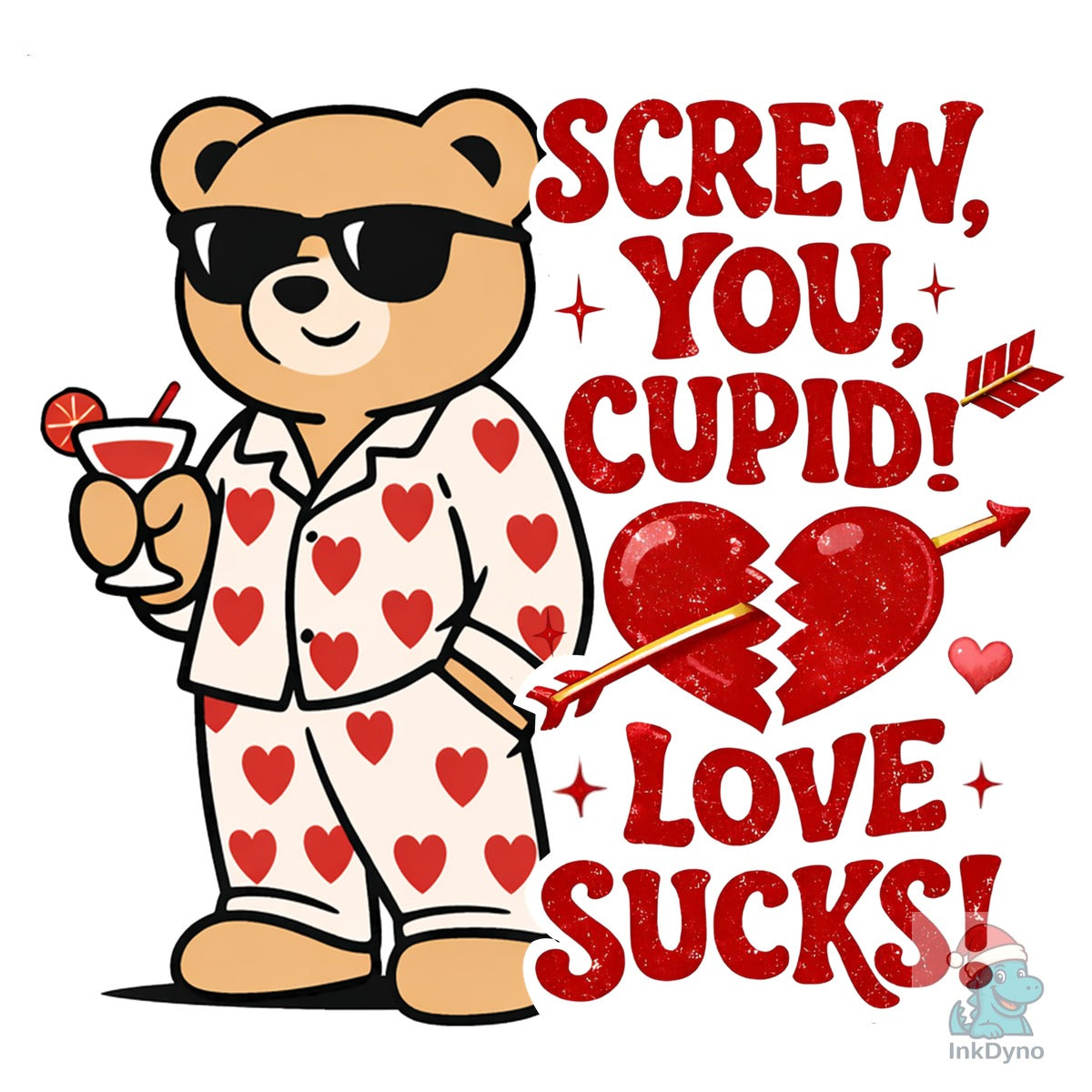 Screw You Cupid Anti Valentine Bear