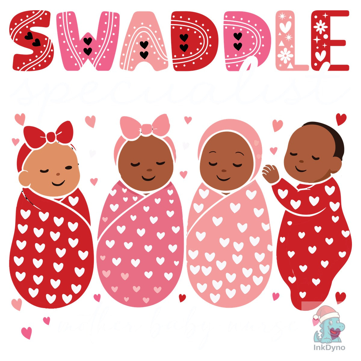 Swaddle Nurse Valentine's Day T-Shirt