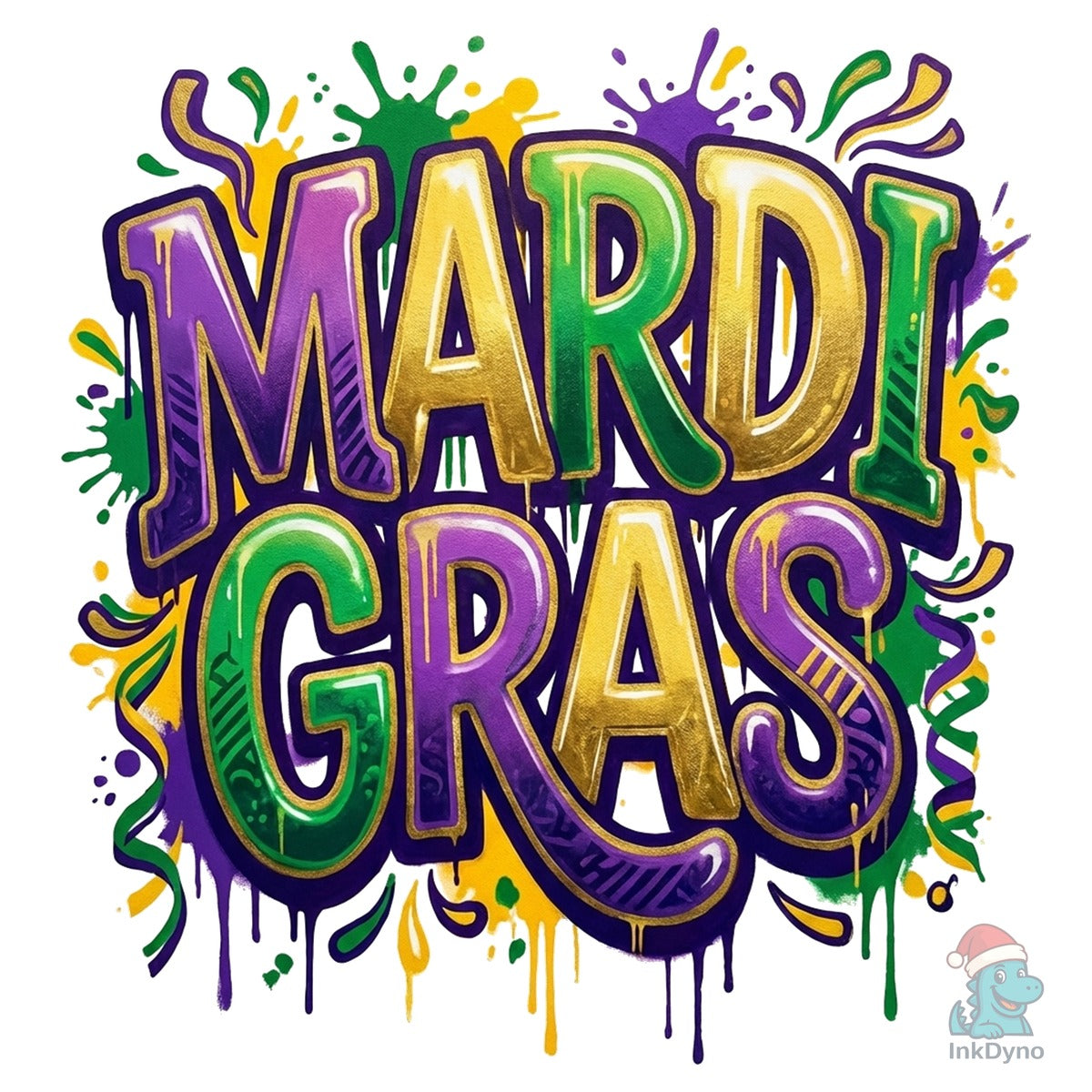 Faux Yarn Mardi Gras Latch Hook