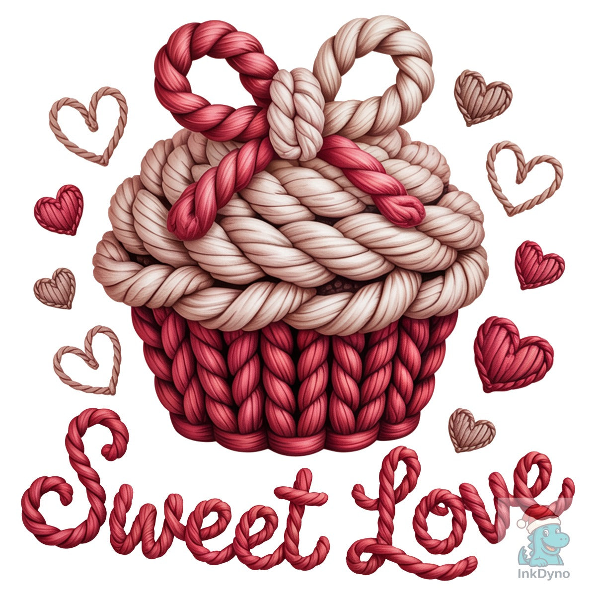 Faux Yarn Crochet Sweet Love Valentines