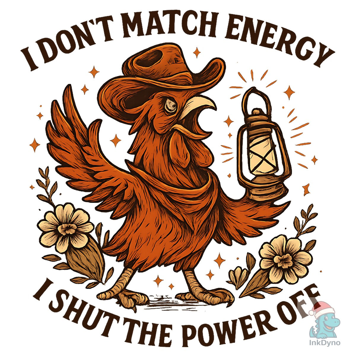 I Don't Match Energy Vintage Cowboy