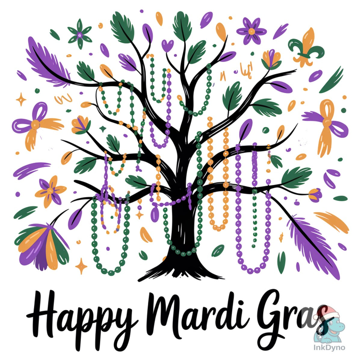 Mardi Gras Tree Boho Coquette Bead