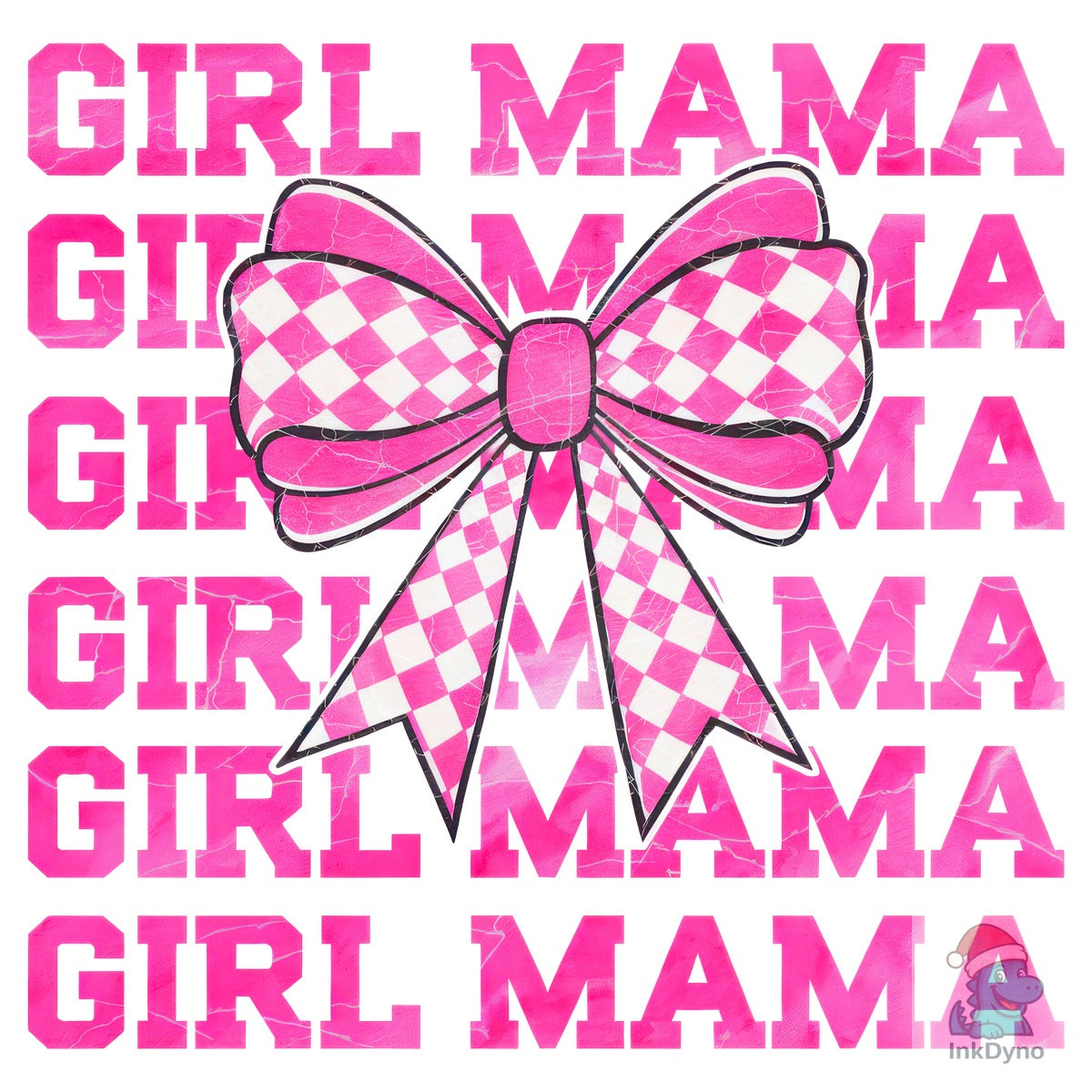 Retro Coquette Bow Girl Mama