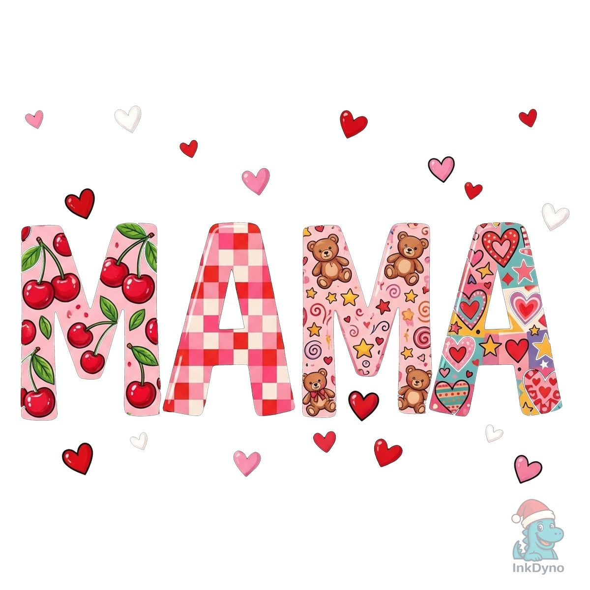 Retro Mama Valentine Checkered