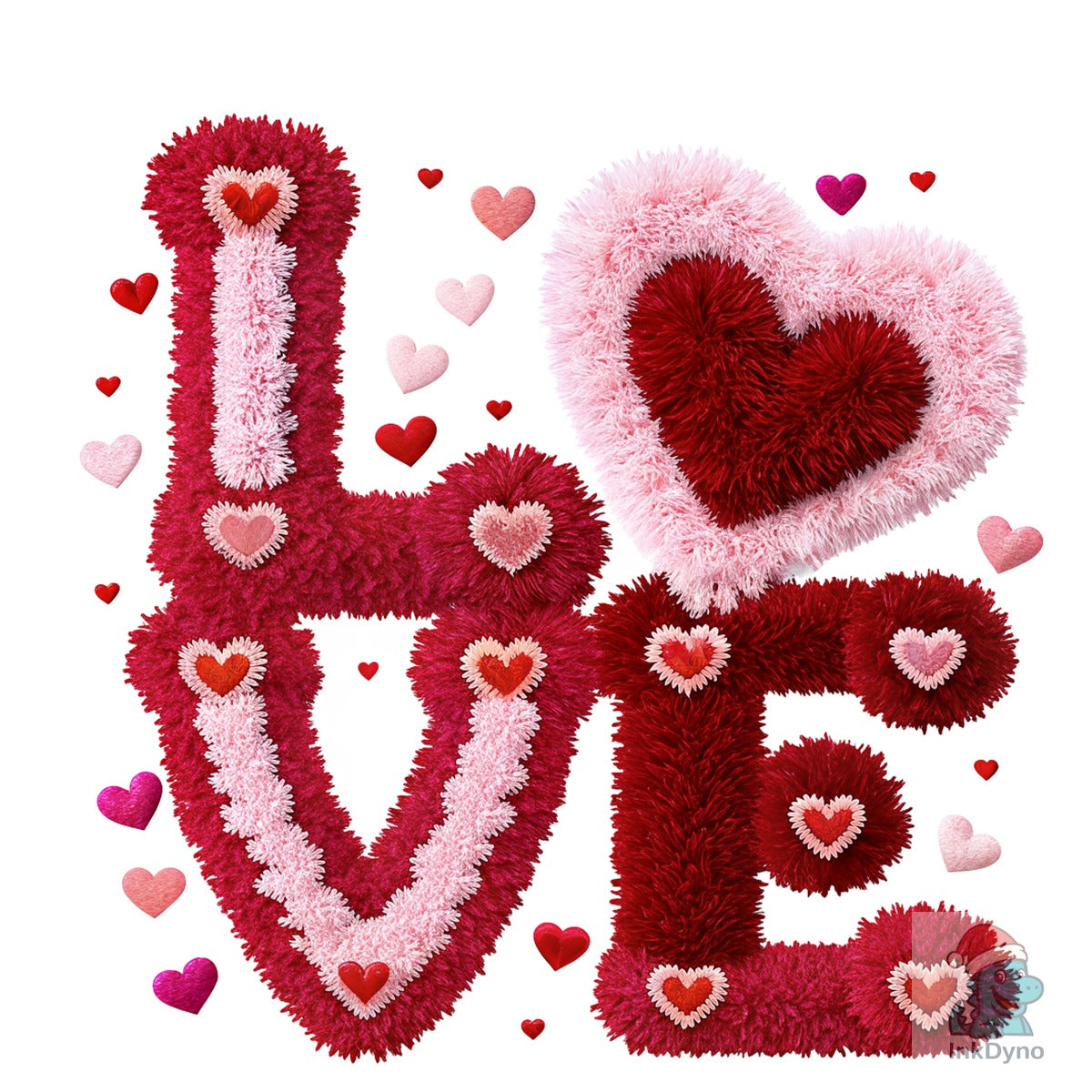 Faux Yarn Crochet Love Valentine