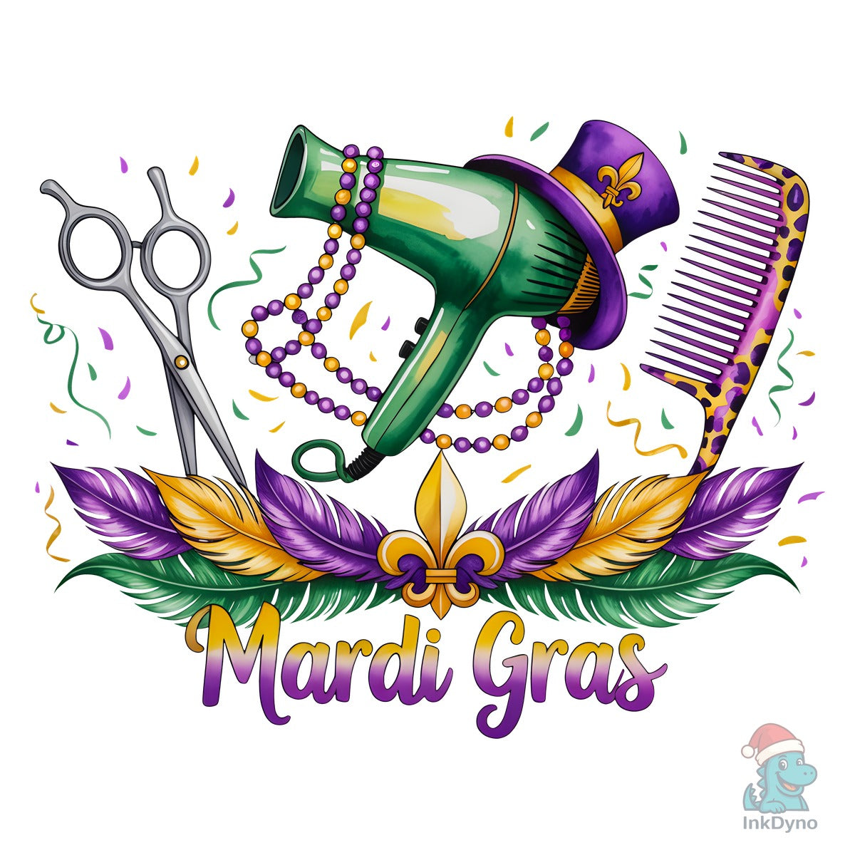 Hair Stylist Mardi Gras Hair