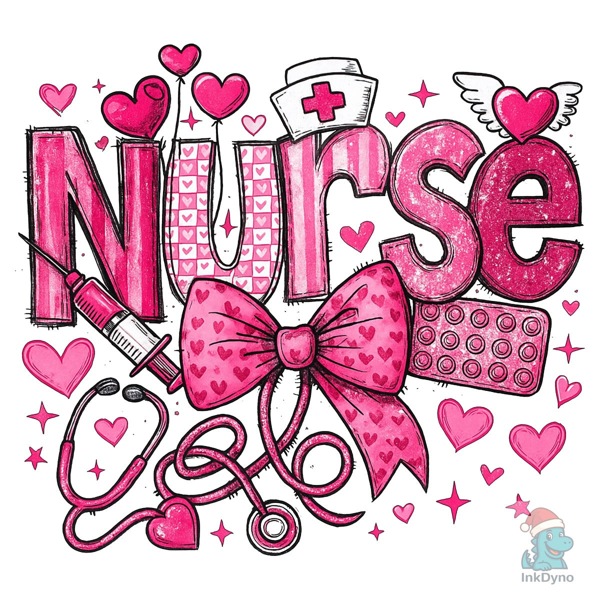 Pink Nurse Valentine Nurse Life