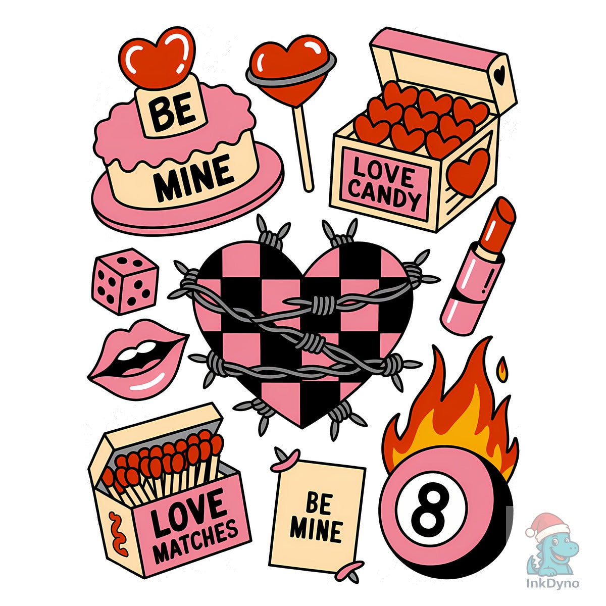 Retro Valentine Sublimation