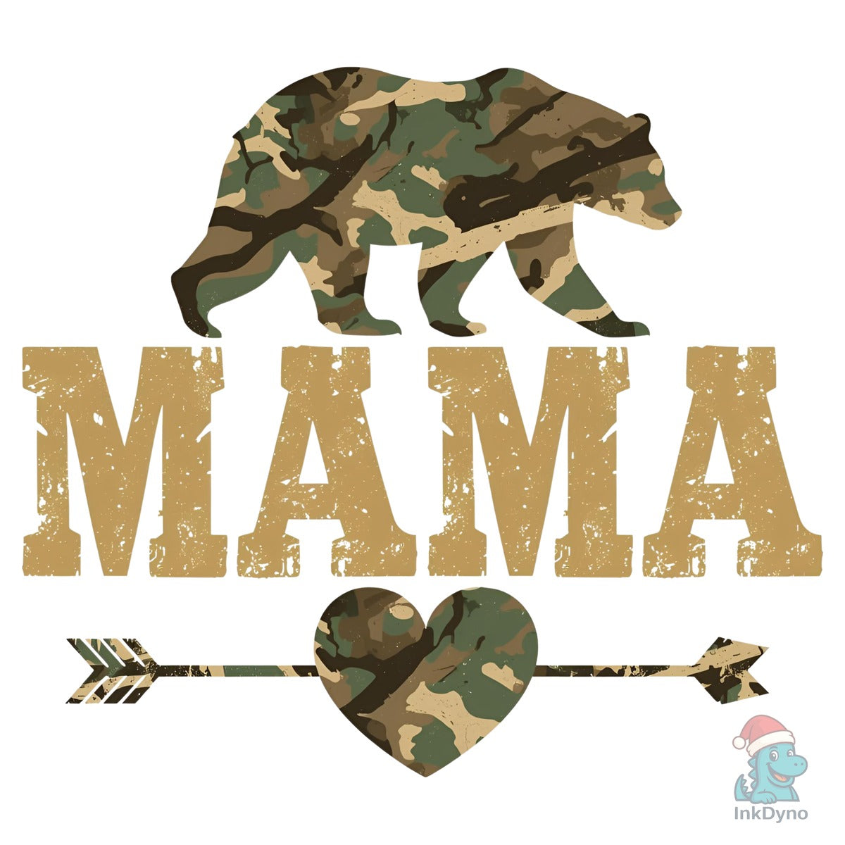 Camo Bear MAMA Rustic Hunting Mom