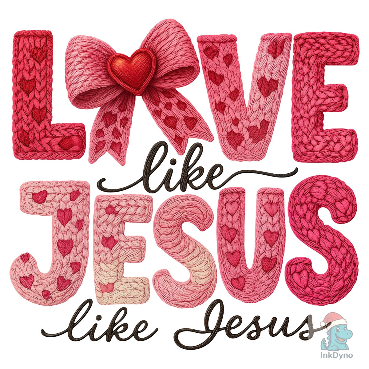 Faux Crochet Valentines Christian