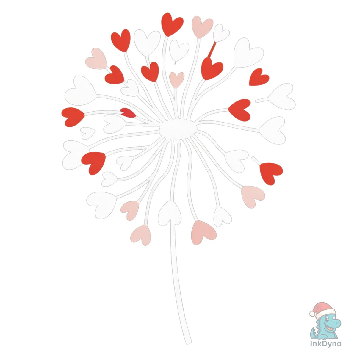 Heart Dandelion Valentine