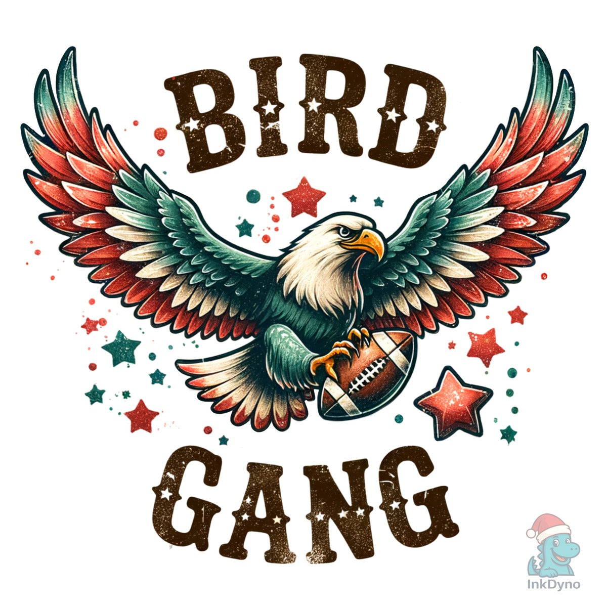 Bird Gang Eagles Football Mascot