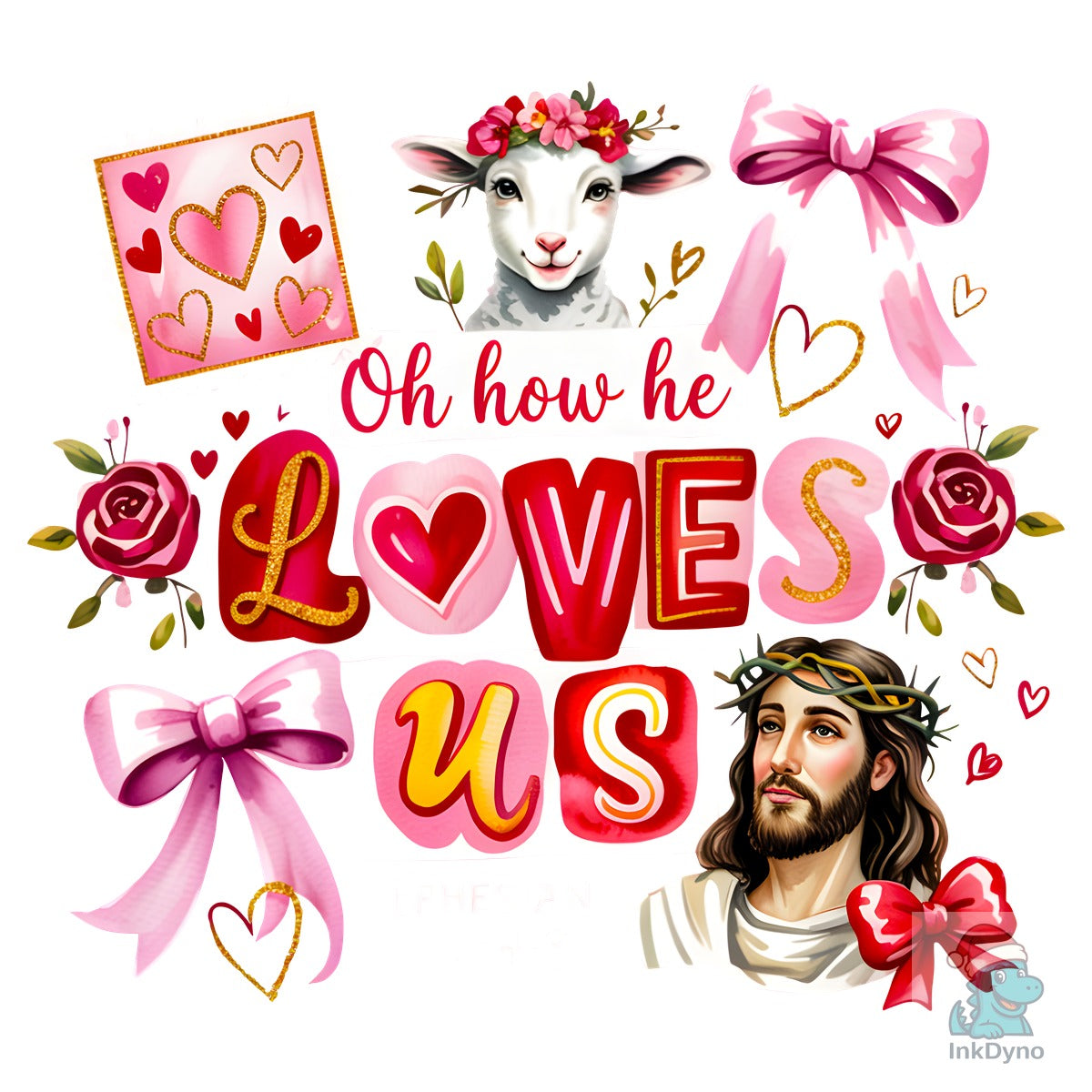 Christian Valentine Coquette Jesus