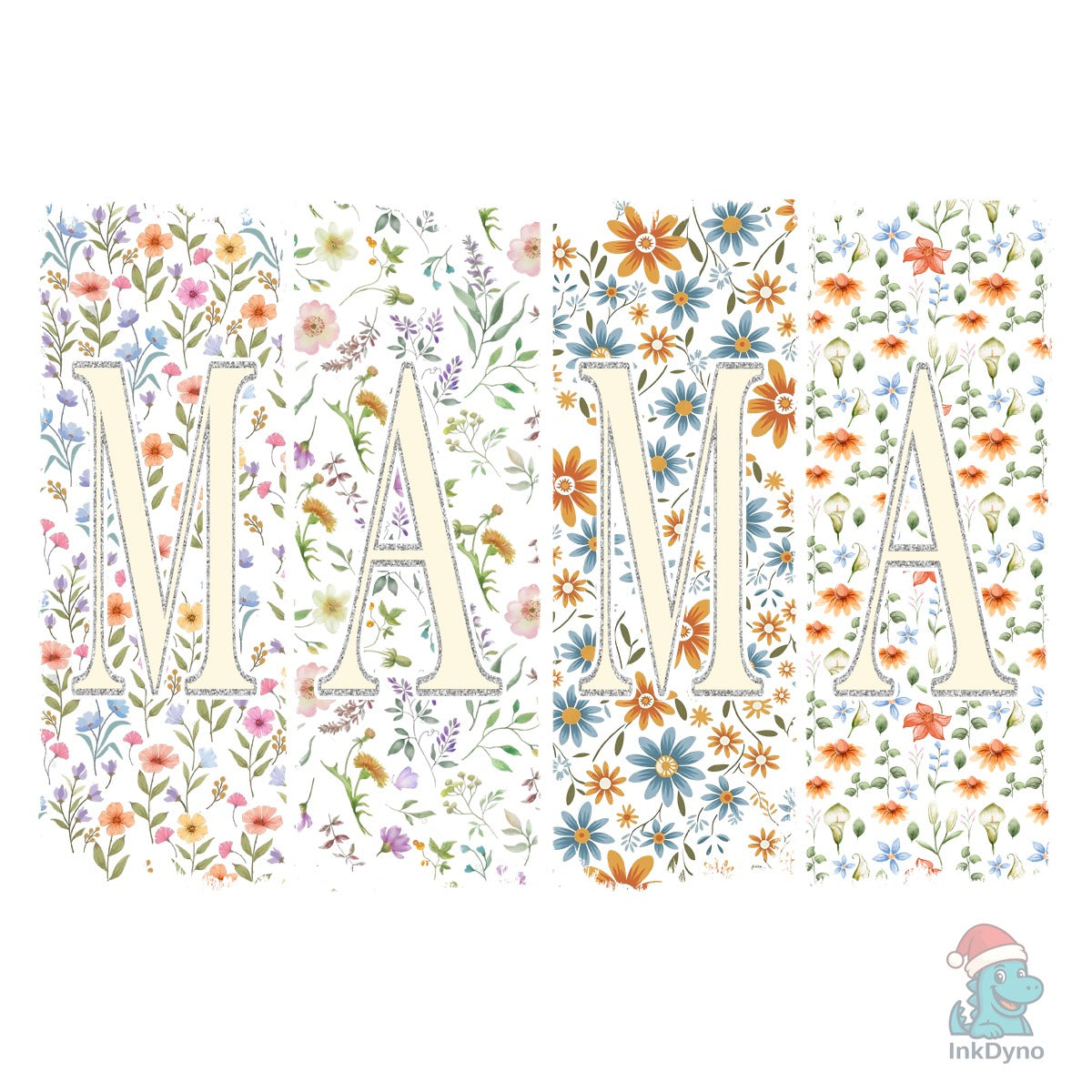Dark Floral Block Mama