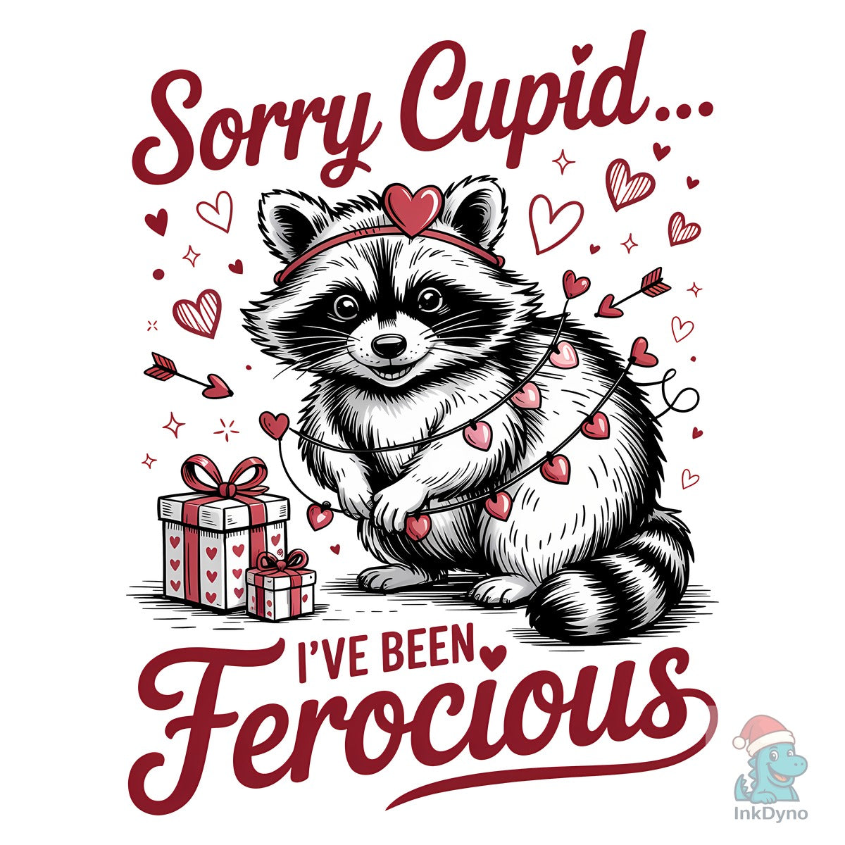 Funny Sarcastic Valentine Raccoon Quote