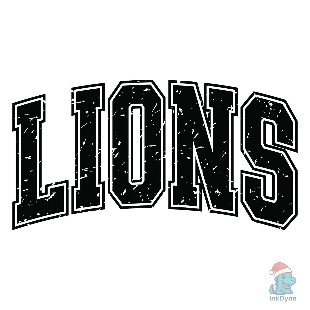 Retro Lions Distressed Varsity Lion