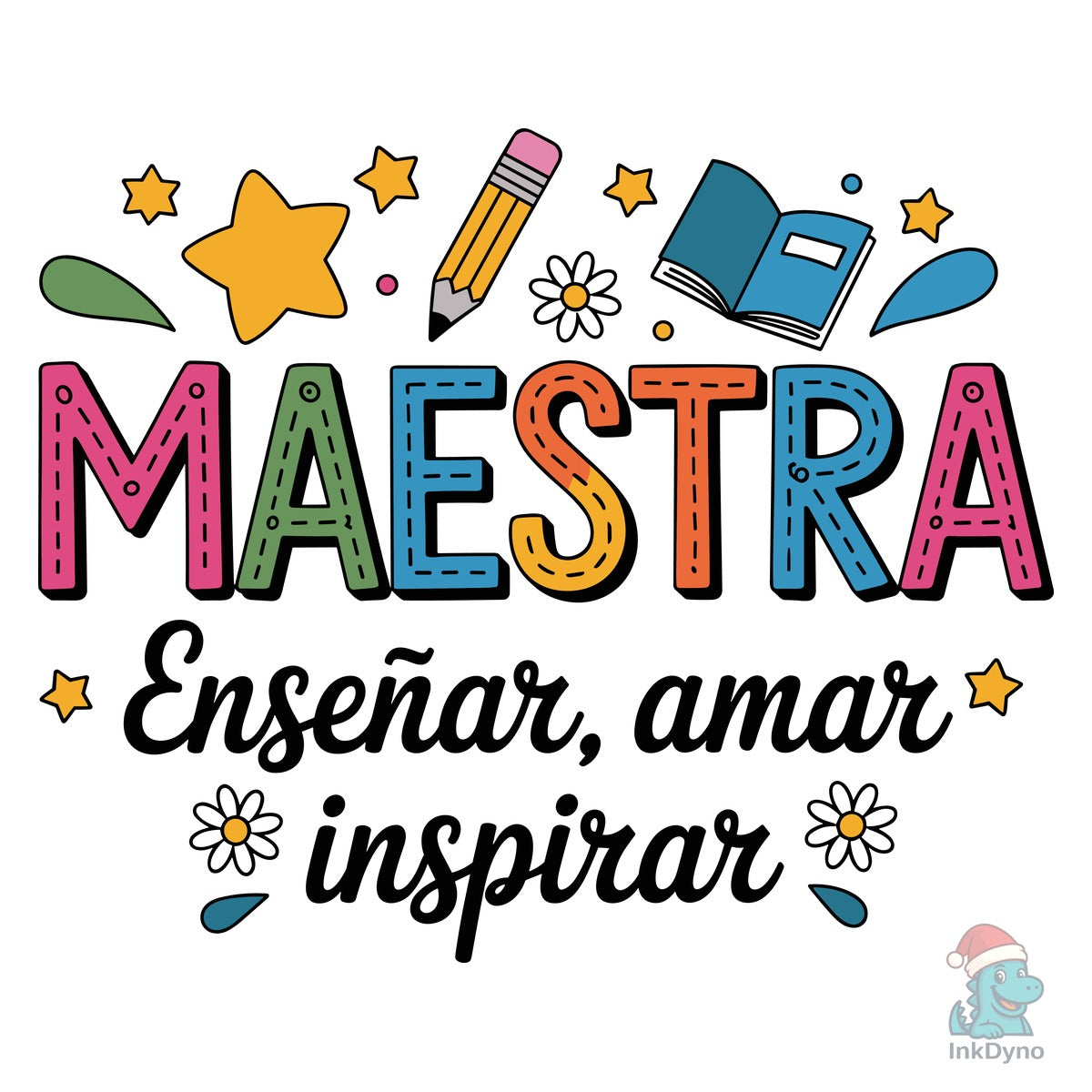 Retro Maestra Spanish Teacher
