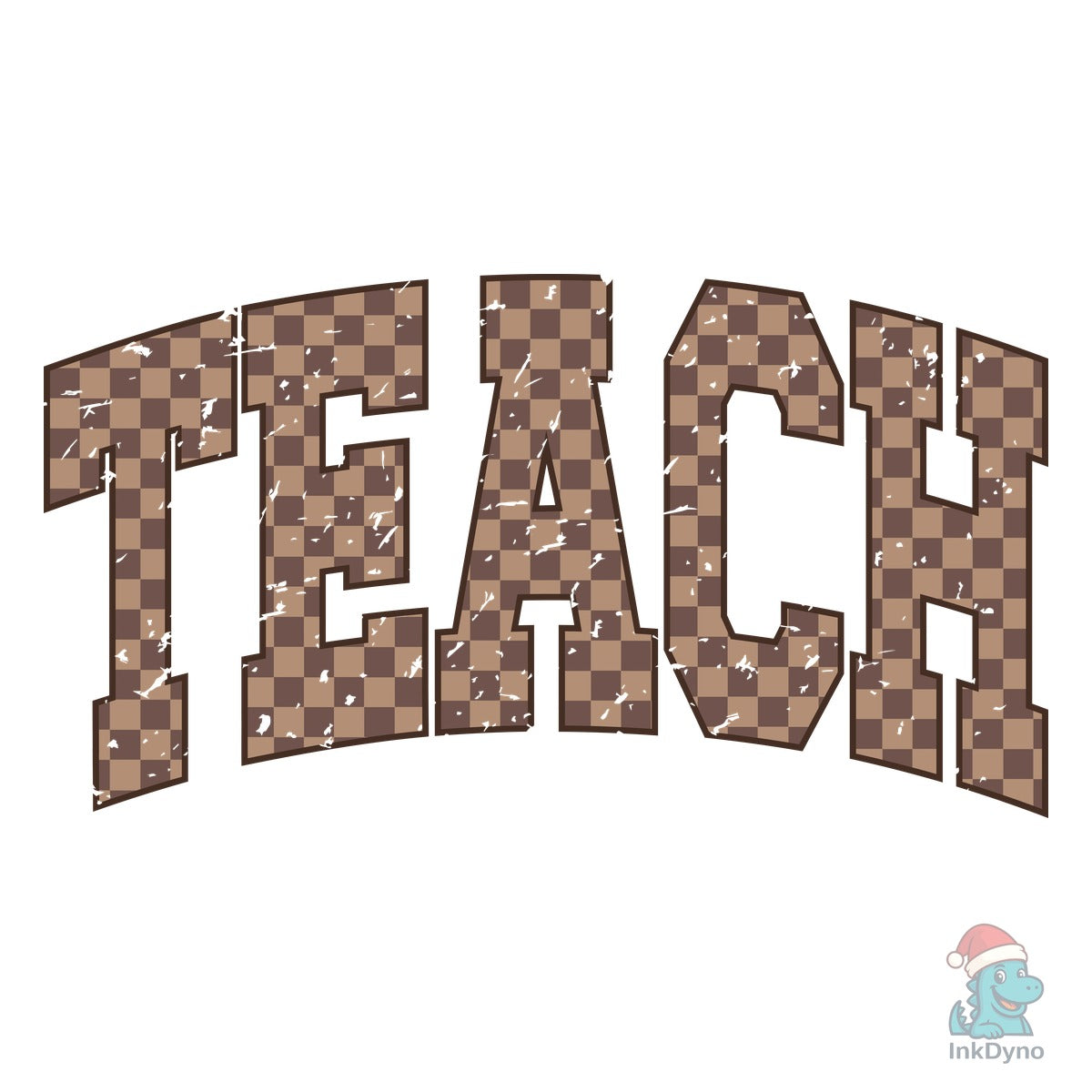 Teacher Retro Checkered Teach Checker