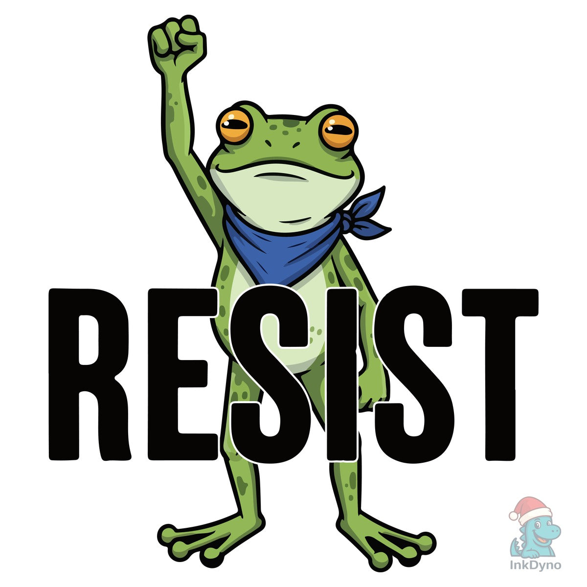 Resist Frog T-Shirt Design Vector Frogs