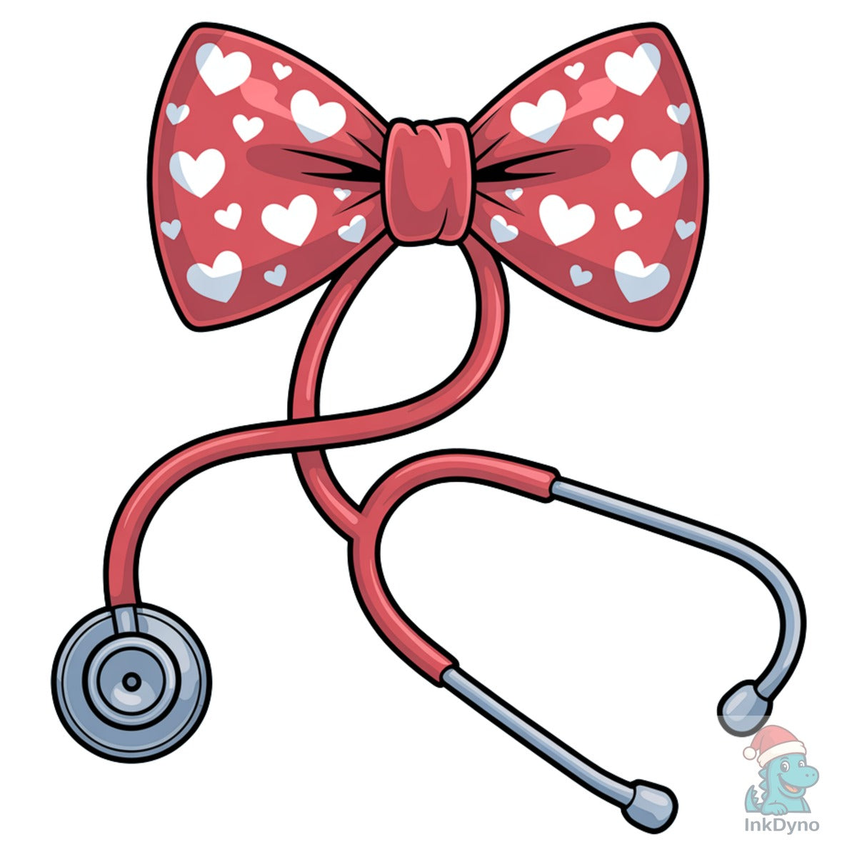 Nurse Valentine Stethoscope Cute Bow