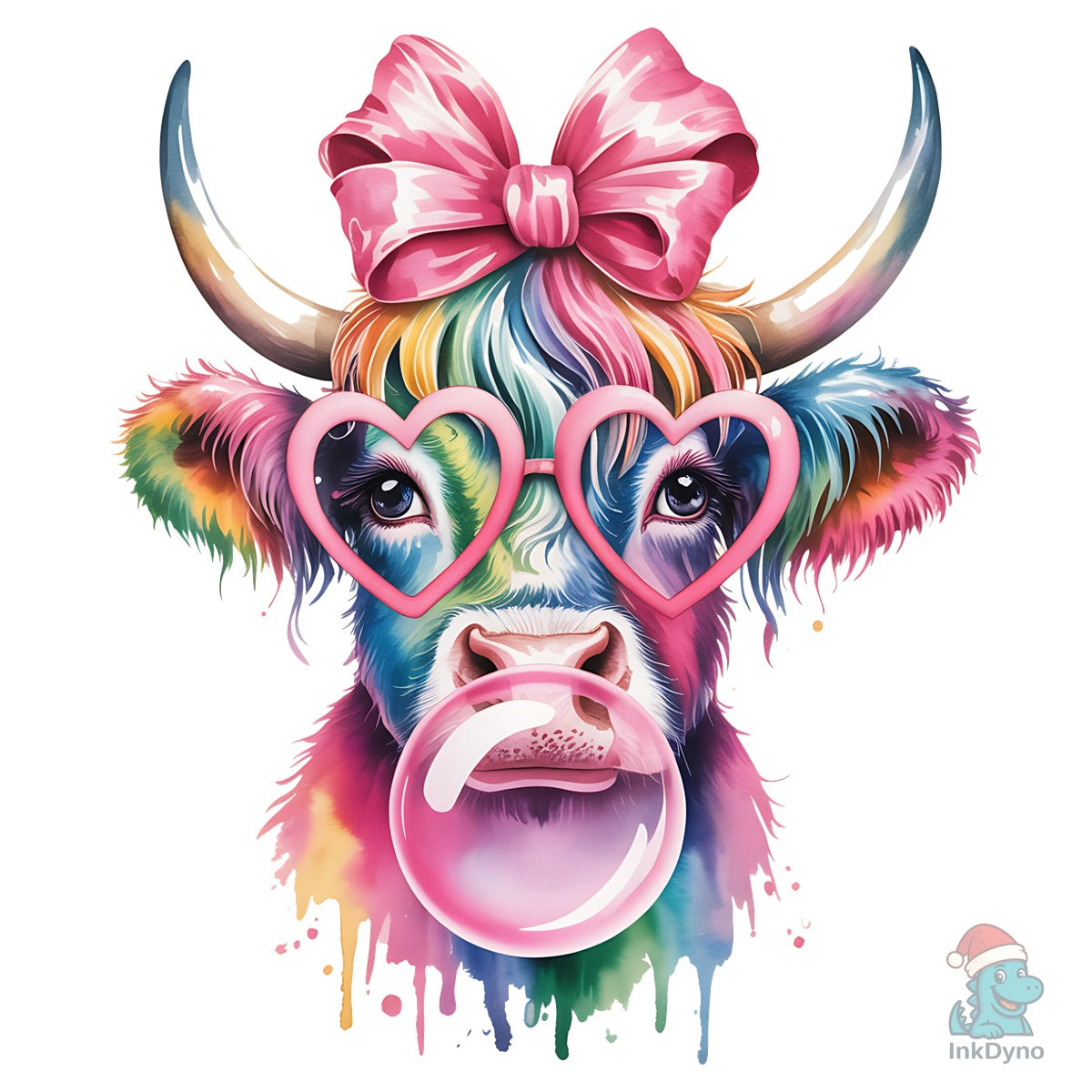 Coquette Highland Cow Bubblegum