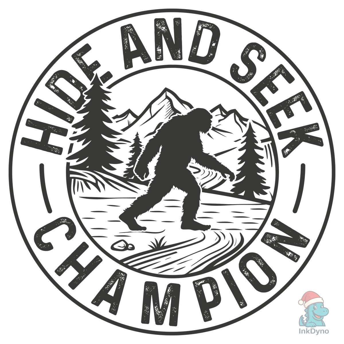 Bigfoot T-shirt Hide and Seek Champion