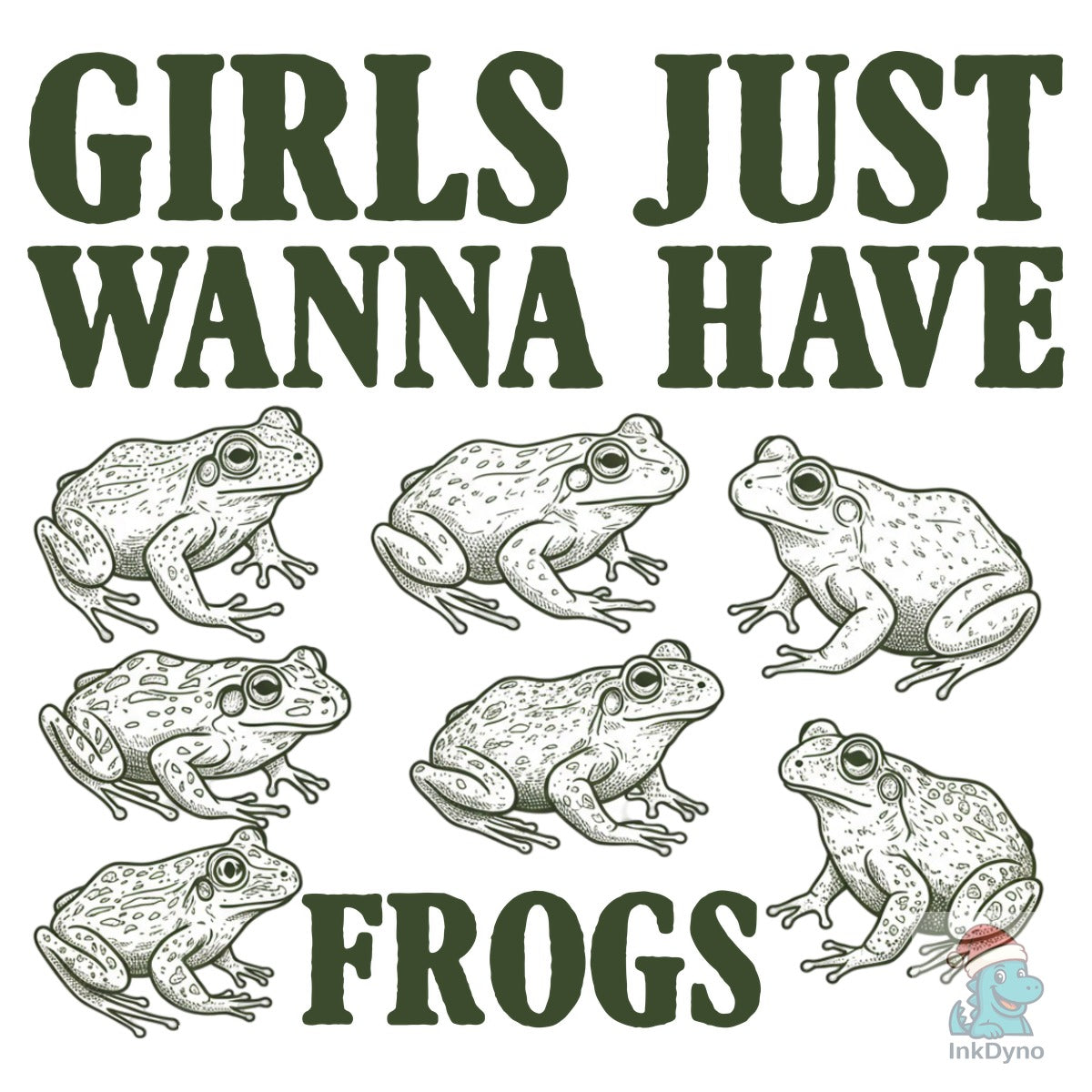 Girls Just Wanna Have Frogs Funny Frog