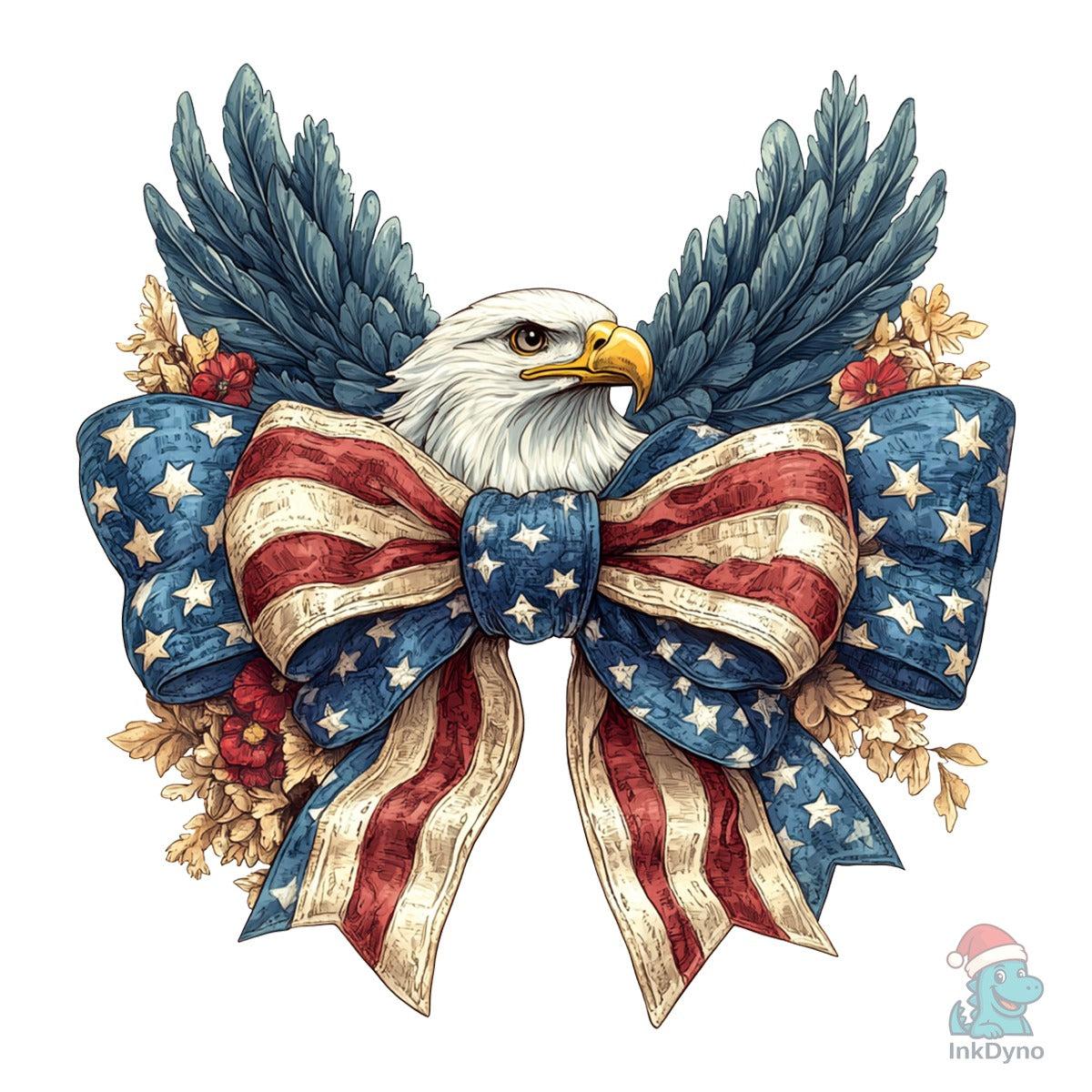 America Coquette Bow 4th of July