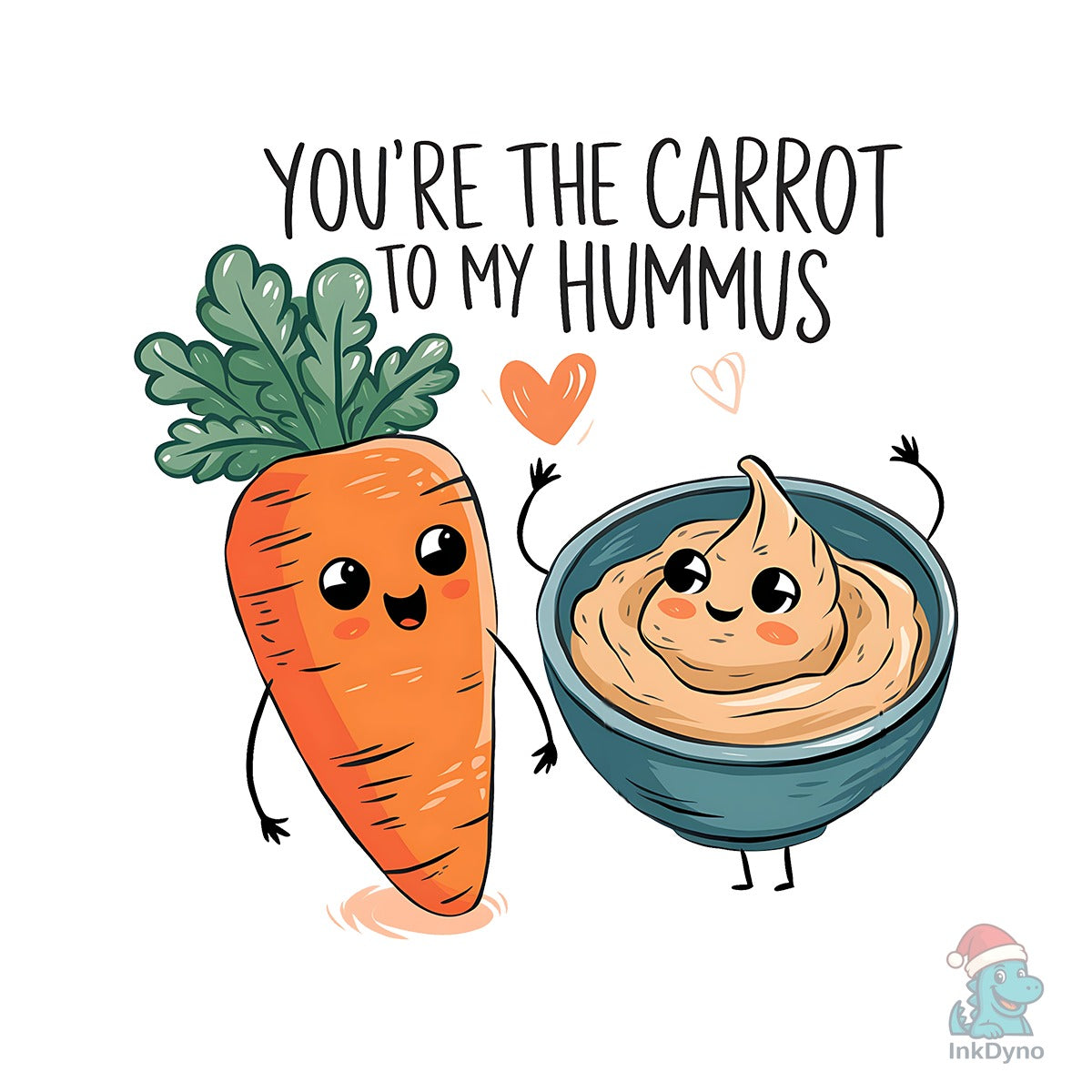 Carrot to My Hummus Funny Valentine