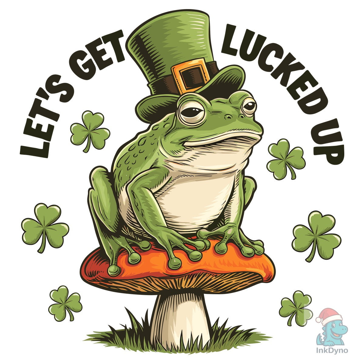 St Patrick's Day Frog Shamrock Lucky