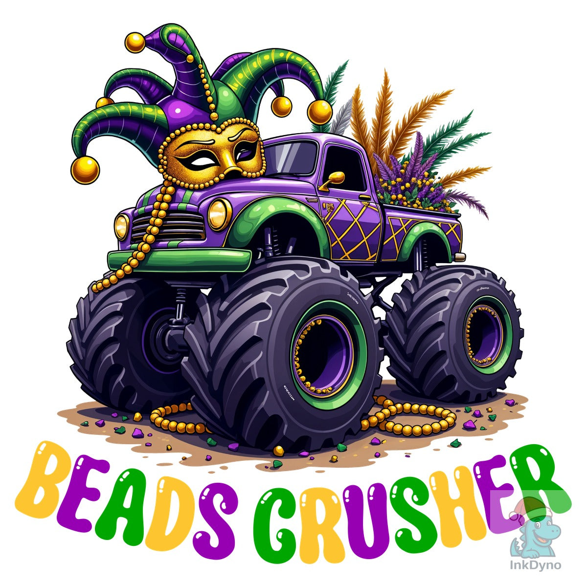 Kids Monster Truck Beads Crusher Shirt