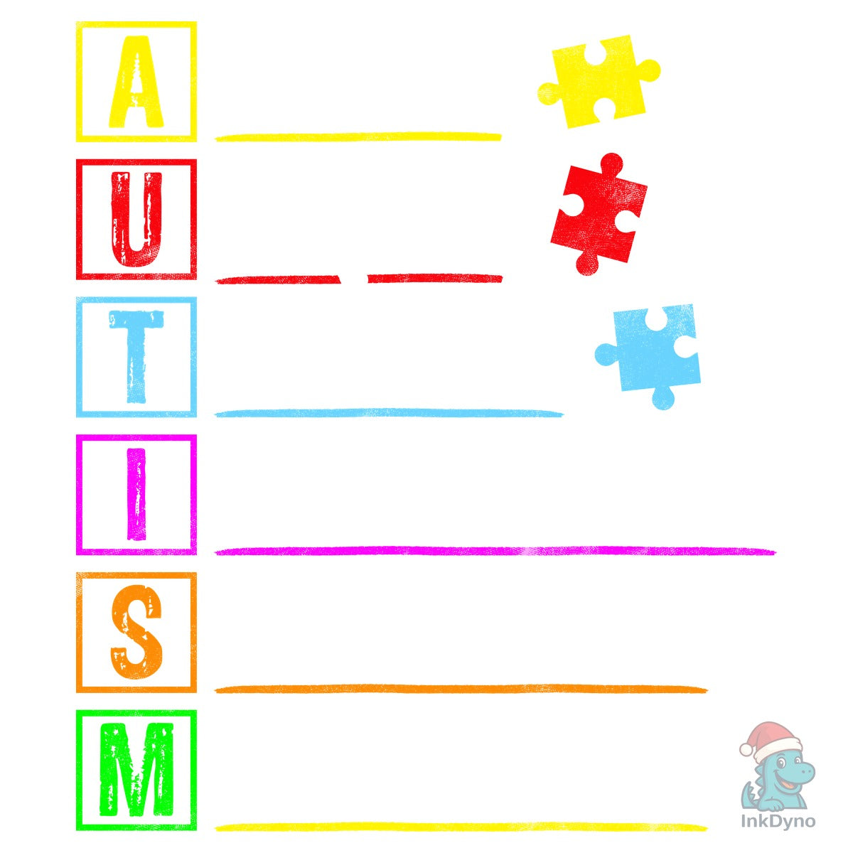 Always Unique Autism Awareness Design
