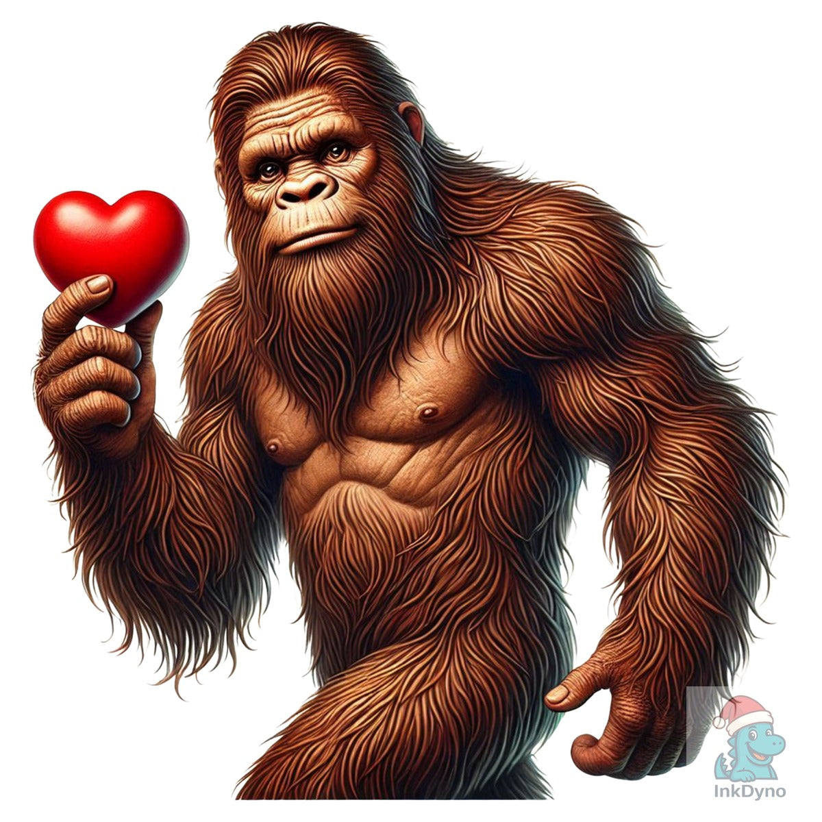 Bigfoot Valentine's Day Heart