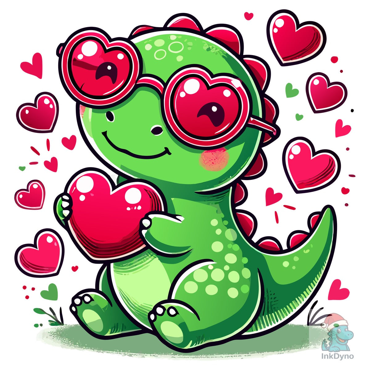 Valentine's Day T-Rex Dinosaur Love