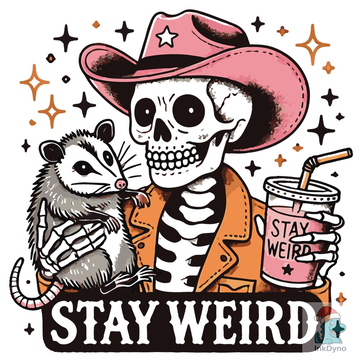 Stay Weird Skeleton Cowgirl