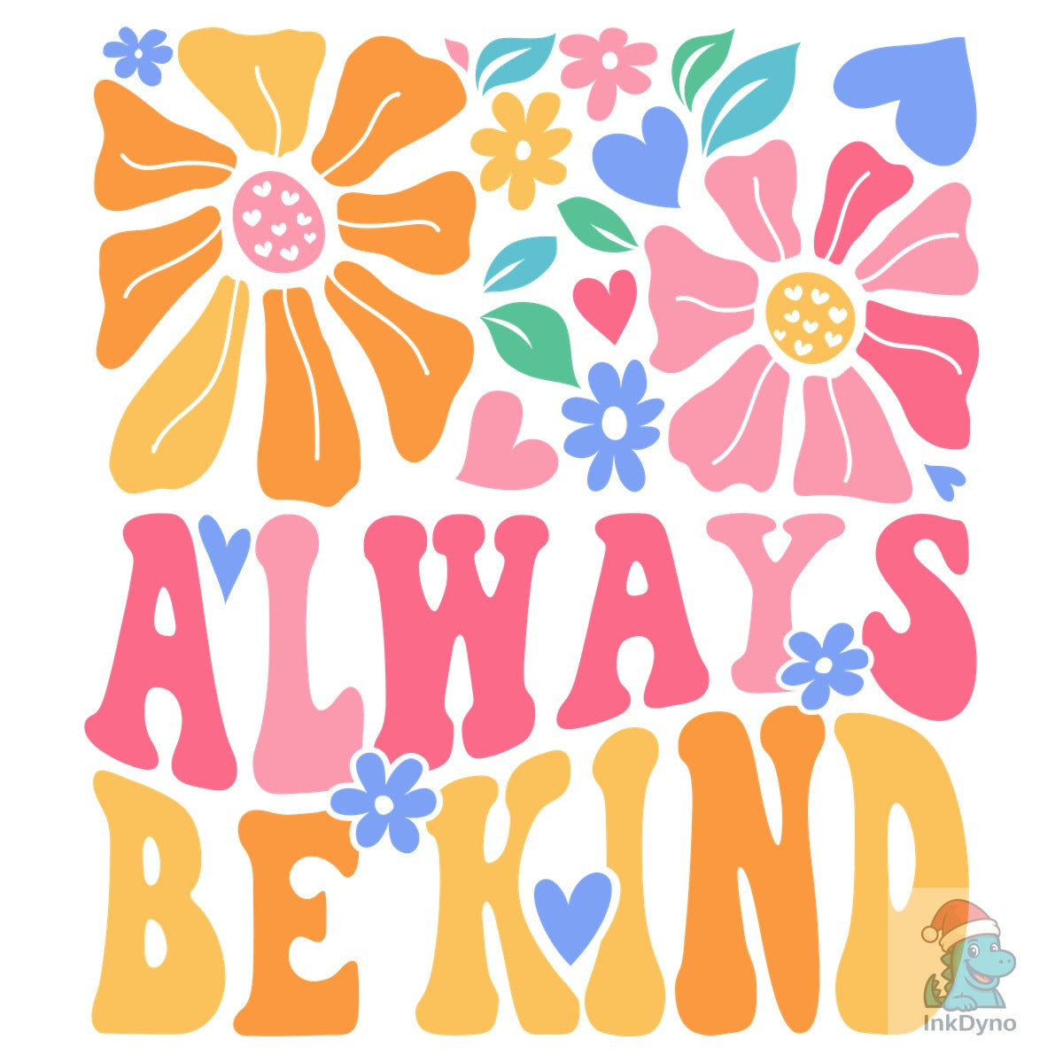 Be Kind Boho Flower Iron-On