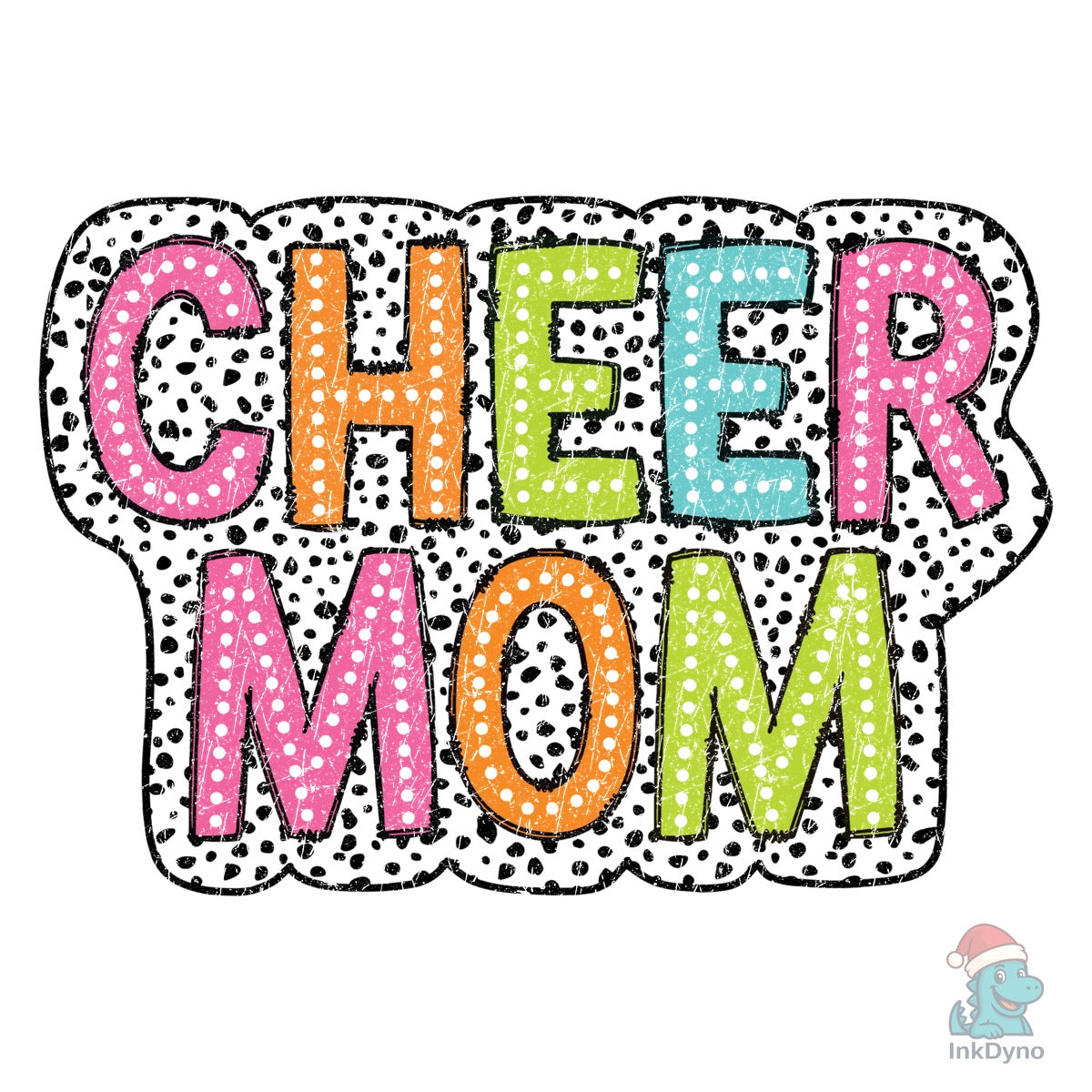 Cheer Mom Dalmatian Dots Design