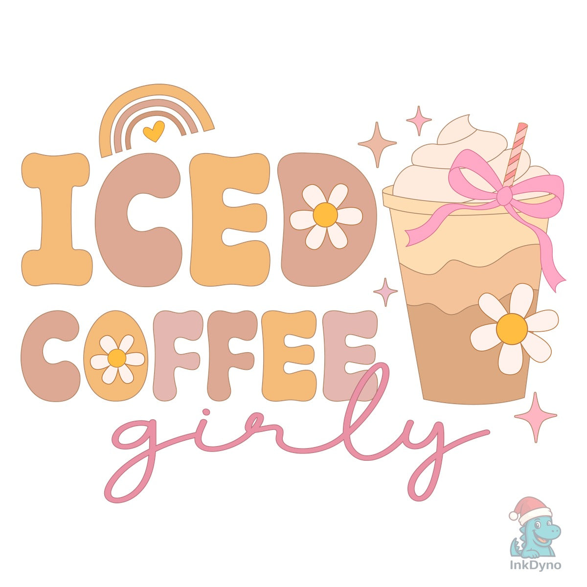 Iced Coffee Girly Coquette Groovy