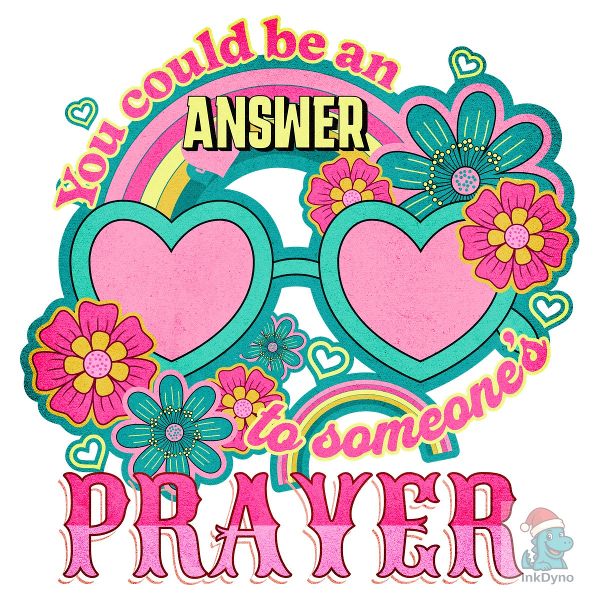 Retro Prayer Heart Sunglasses