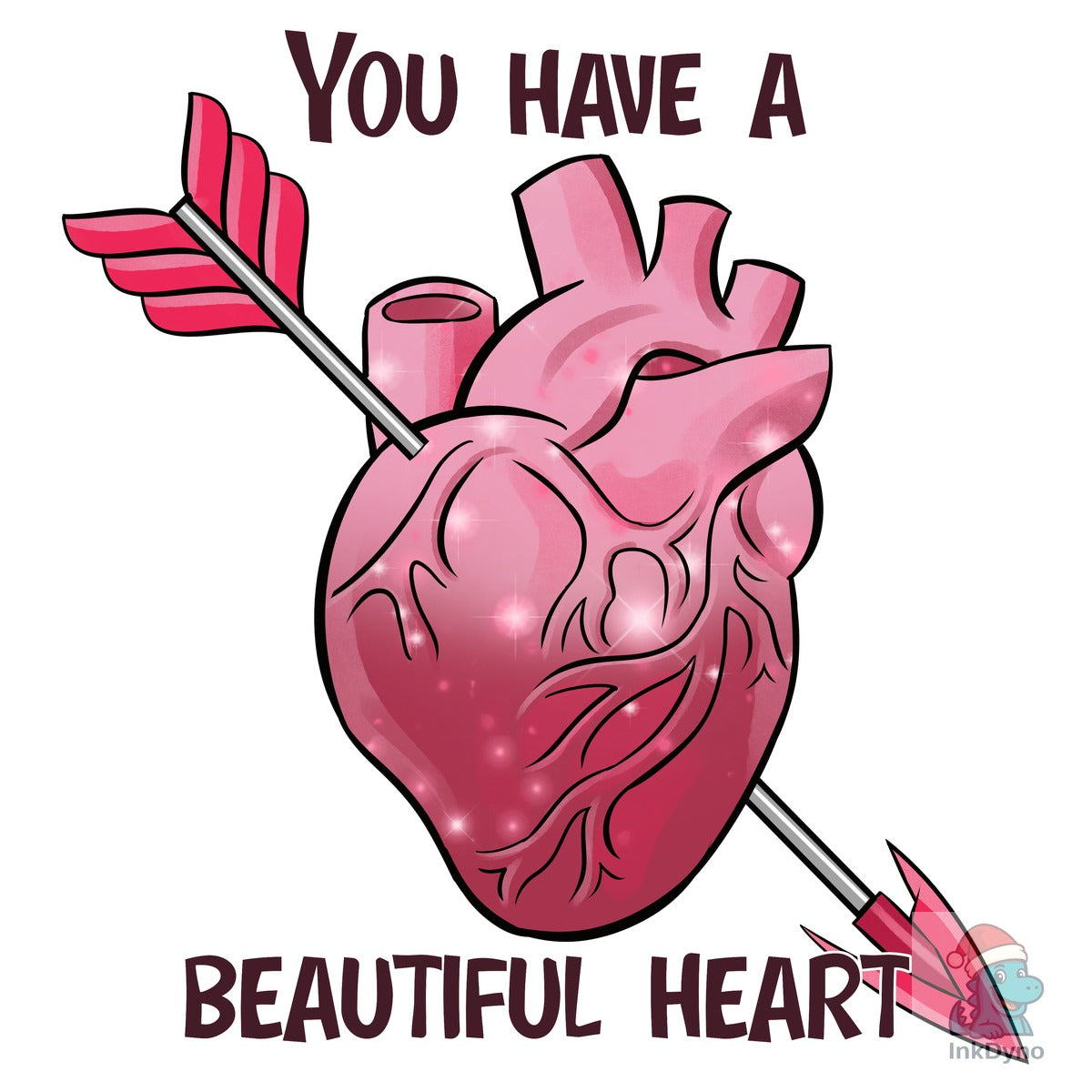 Spooky Pink Valentine Heart