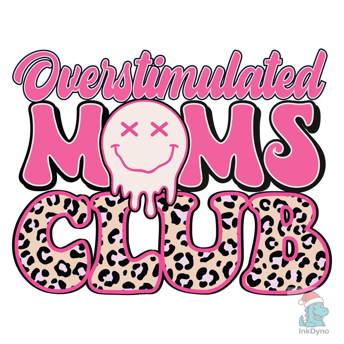 Overstimulated Moms Club Leopard Mom