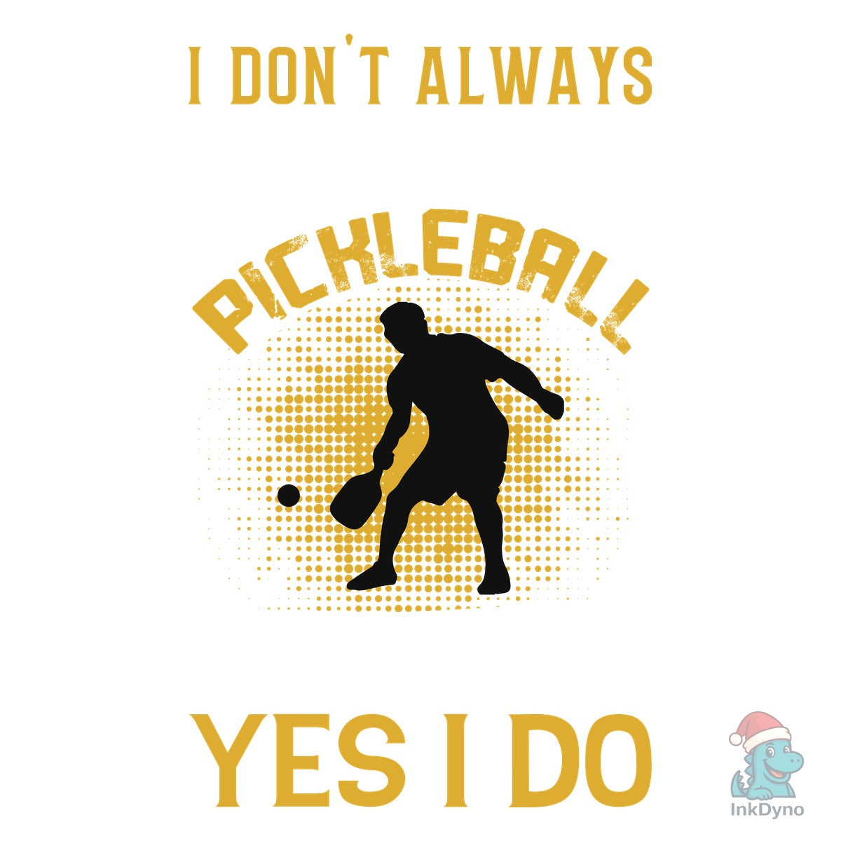 Pickleball Playing T-shirt Design