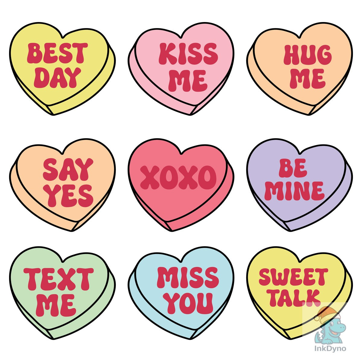 Valentine Conversation Hearts Pack