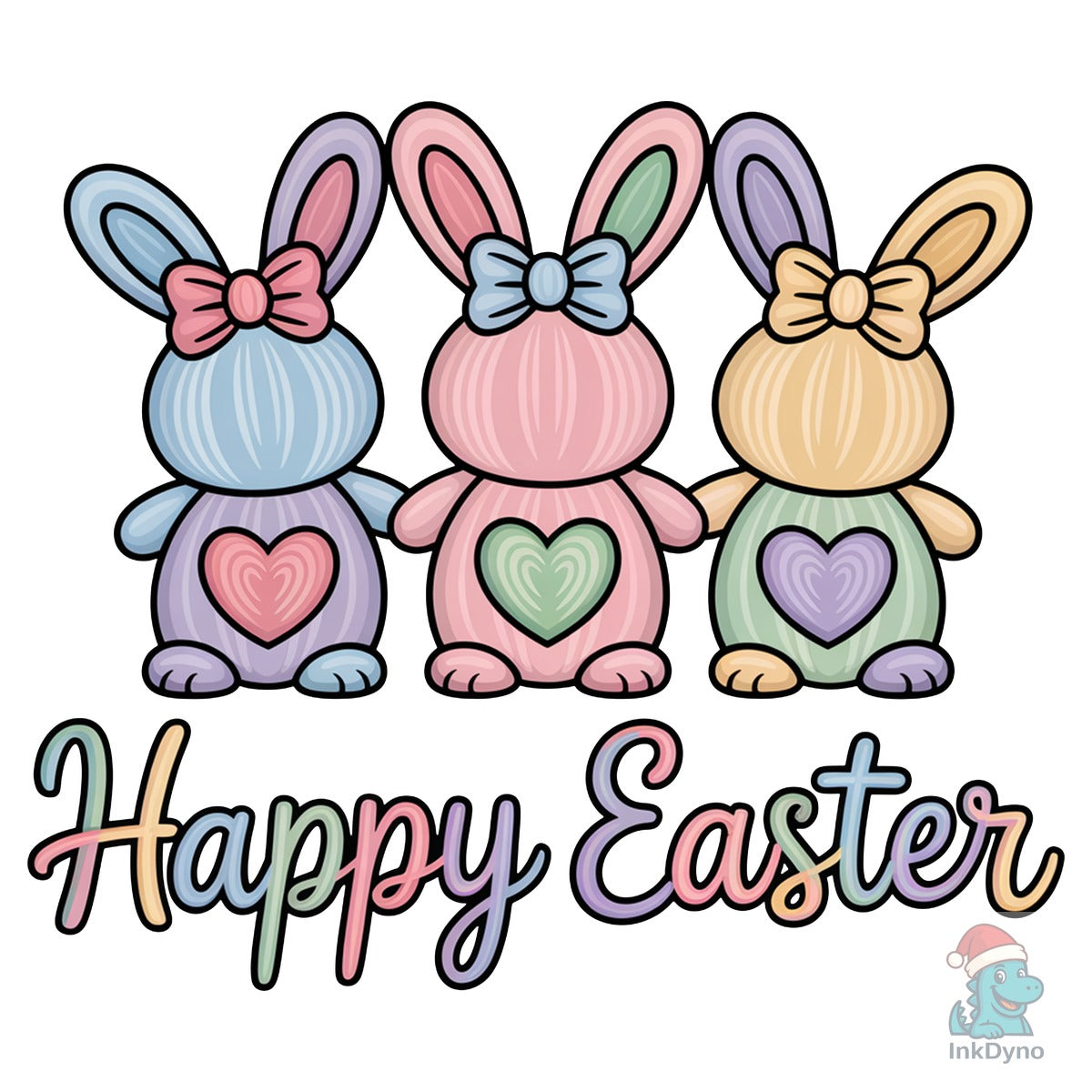 Faux Yarn Happy Easter Latch Hook