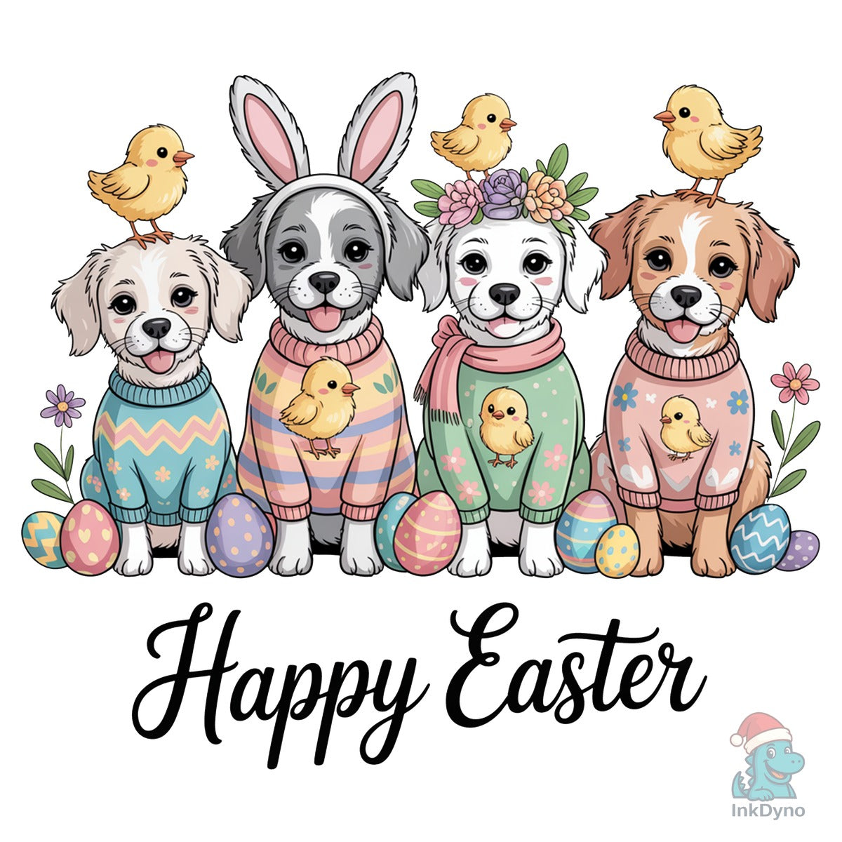 Dog Easter Happy Easter Egg