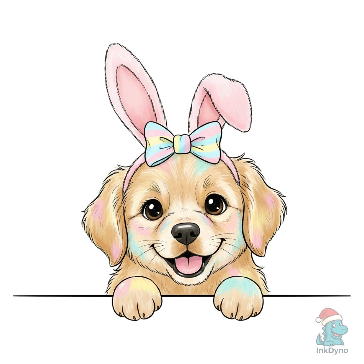 Easter Dog Monogram Bunny Rabbit